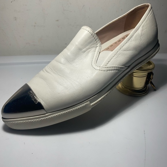 Miu miu / Miu Miu White snearker shoes color White sz 37 - Picture 5 of 15